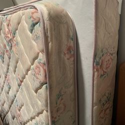 Queen Mattress + Box Springs and  Frame (Rails)