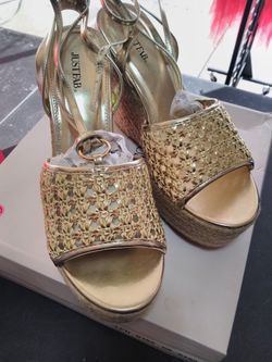 Golden Sandals from JustFab
