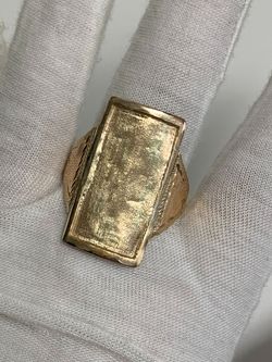 Mens gold ring #29173