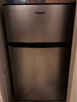 3.1 Cu Ft Mini Fridge with Freezer – Stainless Steel