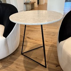 World Market Marble Top Side Table