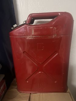 Metal Red Gas Can