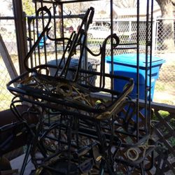 Bakers Rack With End Tables And Coffee Table 