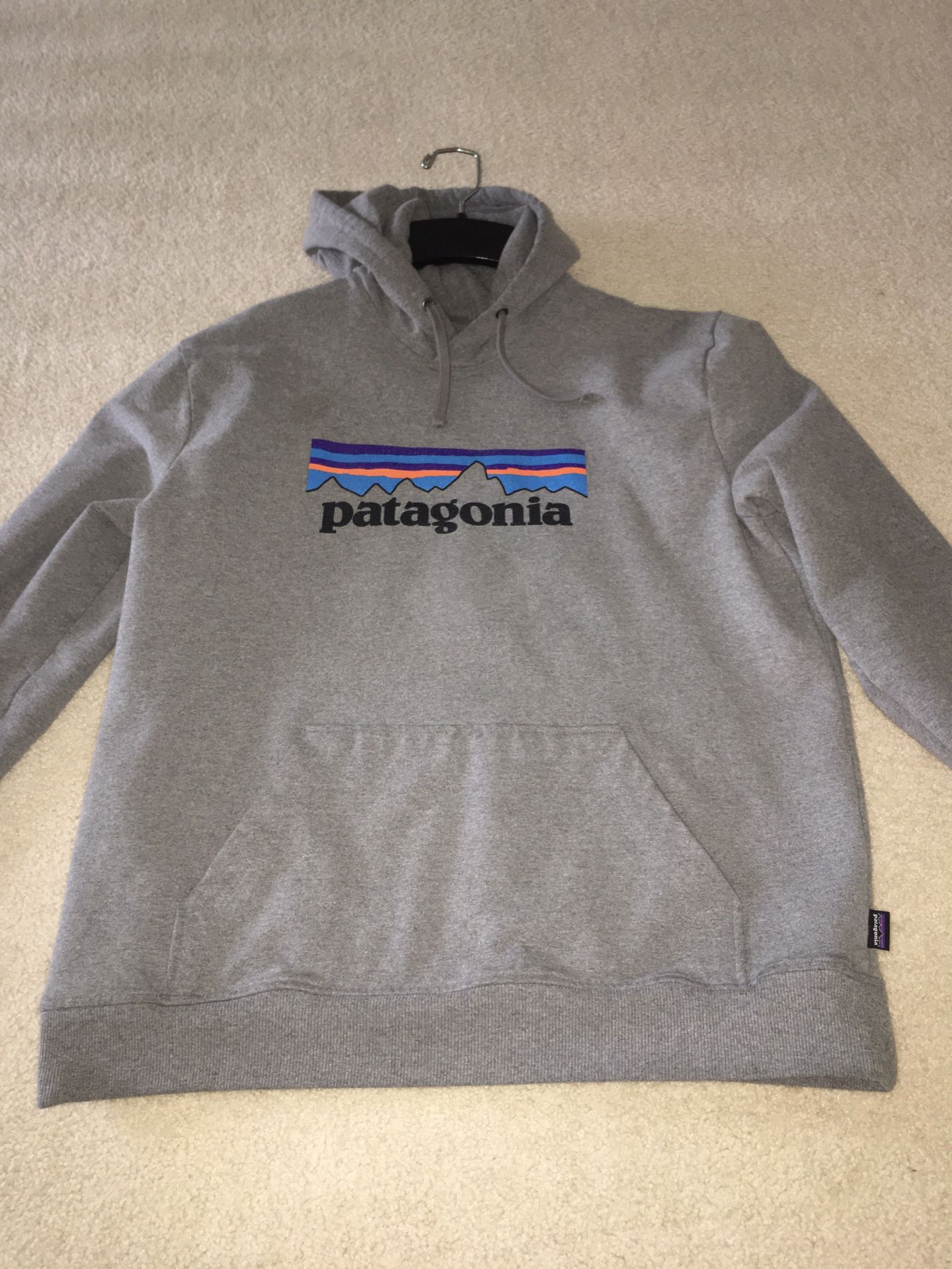 Grey Patagonia hoodie size L