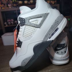 JORDAN 4 RETRO 'WHITE CEMENT' (2025) (NO BOX)