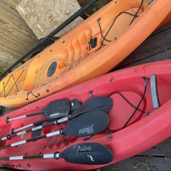 Scrambler 11ft ocean Kayaks (sold as pair)