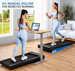 47” Electric Standing Desk + Walking Pad Bundle – Home Office Combo  $140