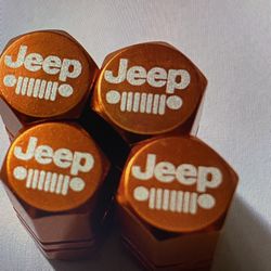 Jeep tire valve stem caps four pack