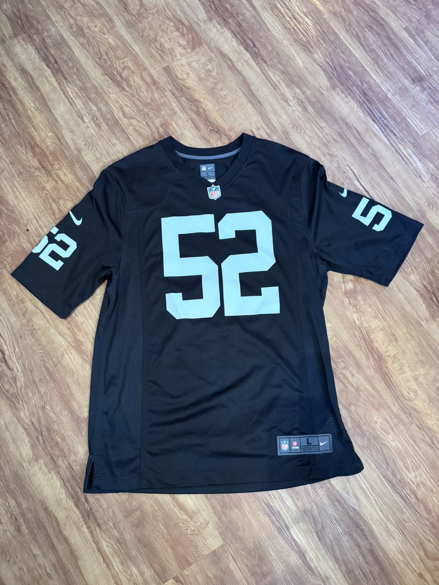 NFL Oakland Raiders Khalil Mack #52 Nike On Field Football Jersey Large NFL Play