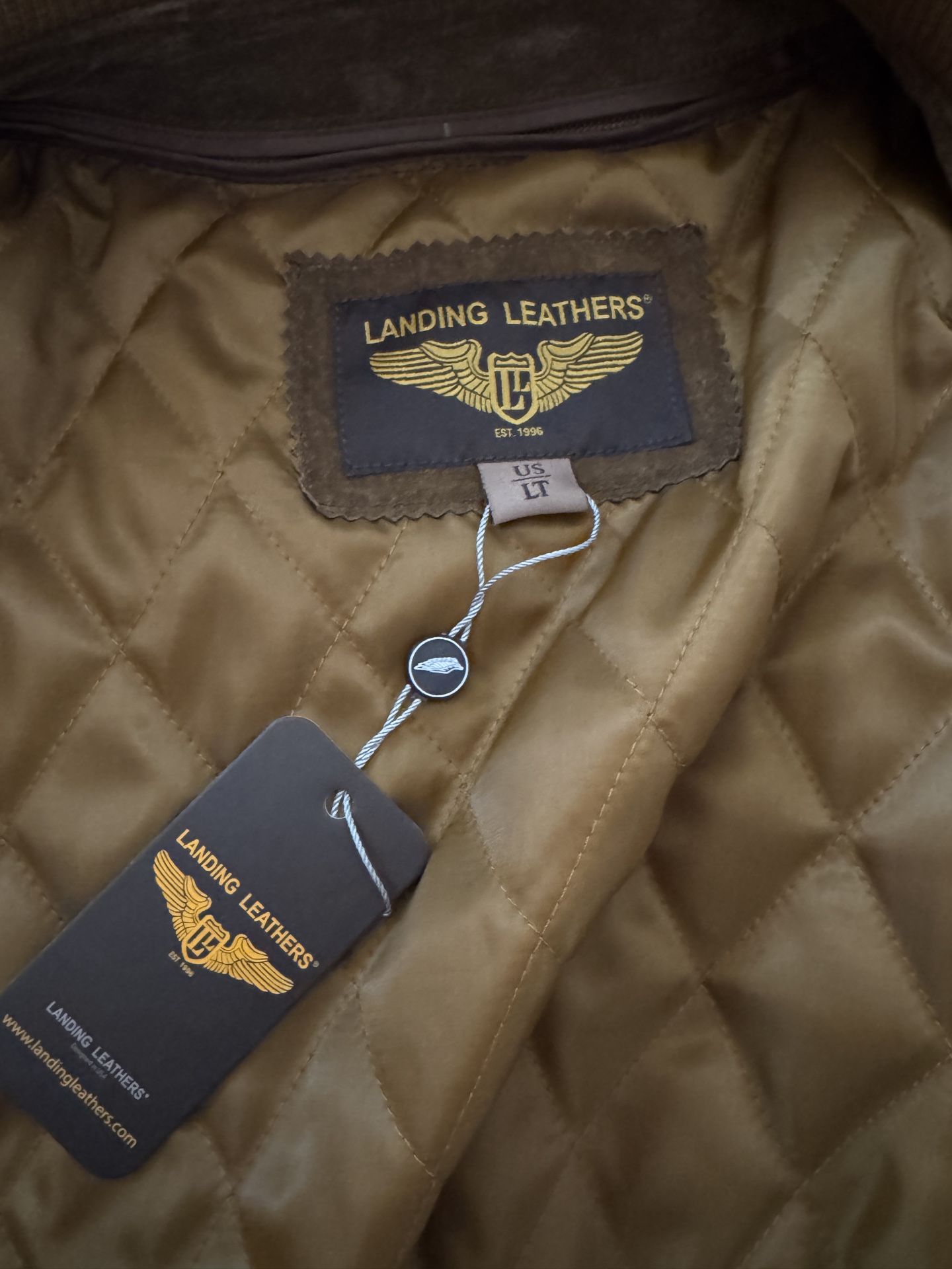 Landing Leathers Suede Leather tanker jacket