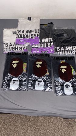Bape and awful lot of cough syrup t shirts DM which shirt