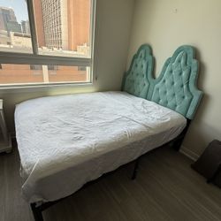 Queen velvet Bed Frame