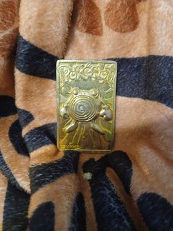 1999 Poliwhirl Limited Edition 23K Gold Plated Pokemon  