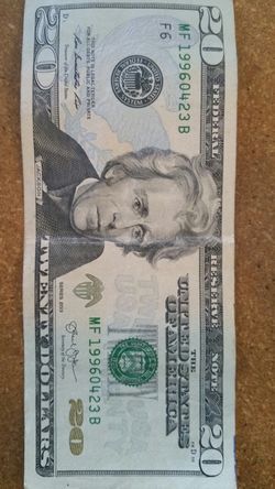 20 Dollar Birth Date Bill