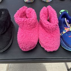 Pink Slippers Boot For Kids 