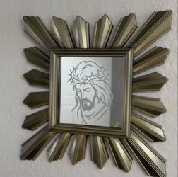 mirrors / Jesus / mother of sorrows / sacred heart / framed mirrors / orthodox / icons /