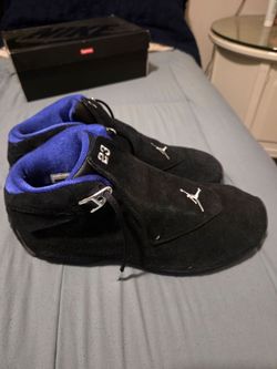Air Jordan 18 Retro Black Sport Royal 12