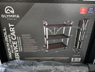 Rolling Service Cart 3-Shelf