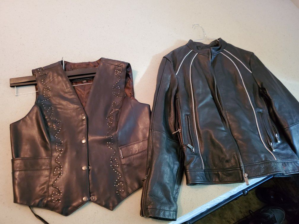 Motorcycle leather riding apparels