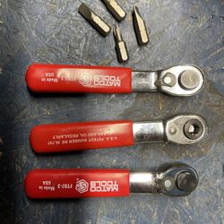 Matco Fine Tooth Off Set Ratchet Set