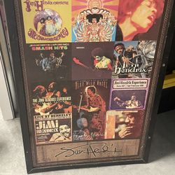Jimi Hendrix Poster Framed 