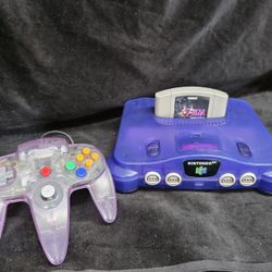 Japanese Nintendo 64 Midnight Blue Bundle
