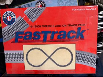 Lionel FasTrack Figure 8 Add-On Train Track Pack