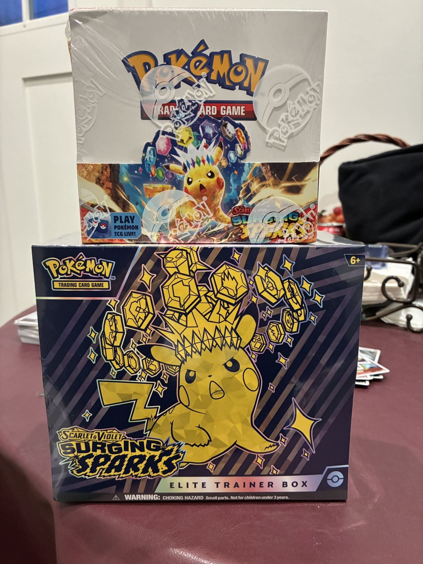 Surging Sparks ETB and Booster Box (36 Packs) Pokemon Sealed