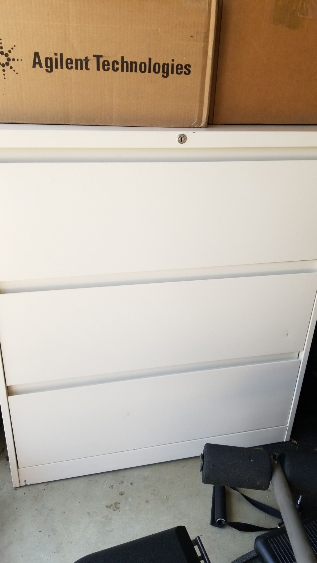 Large 3 drawer file cabinet
