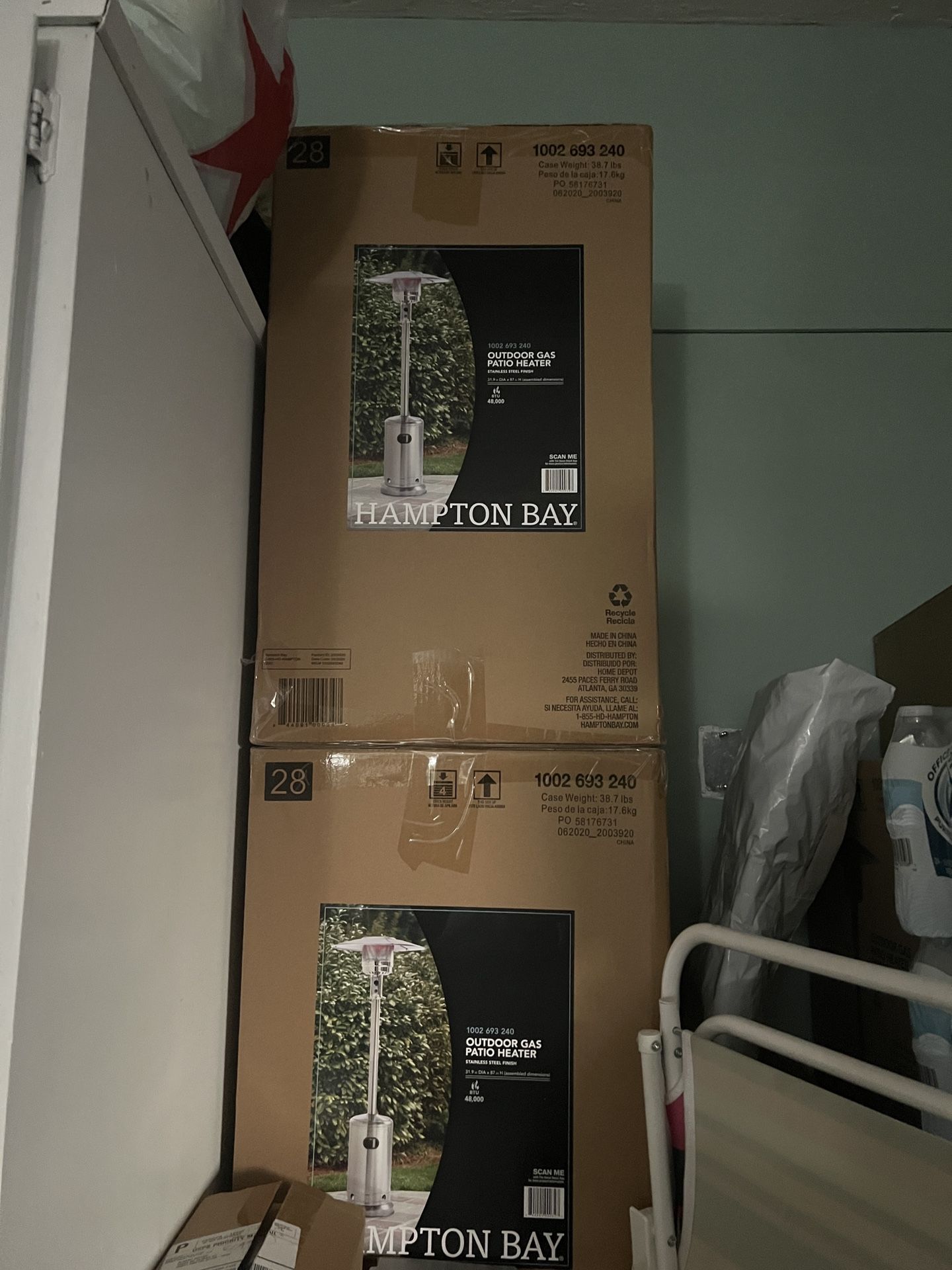 Home Depot Patio Heater Wheels Hampton Bay Hampton Bay 87-inch