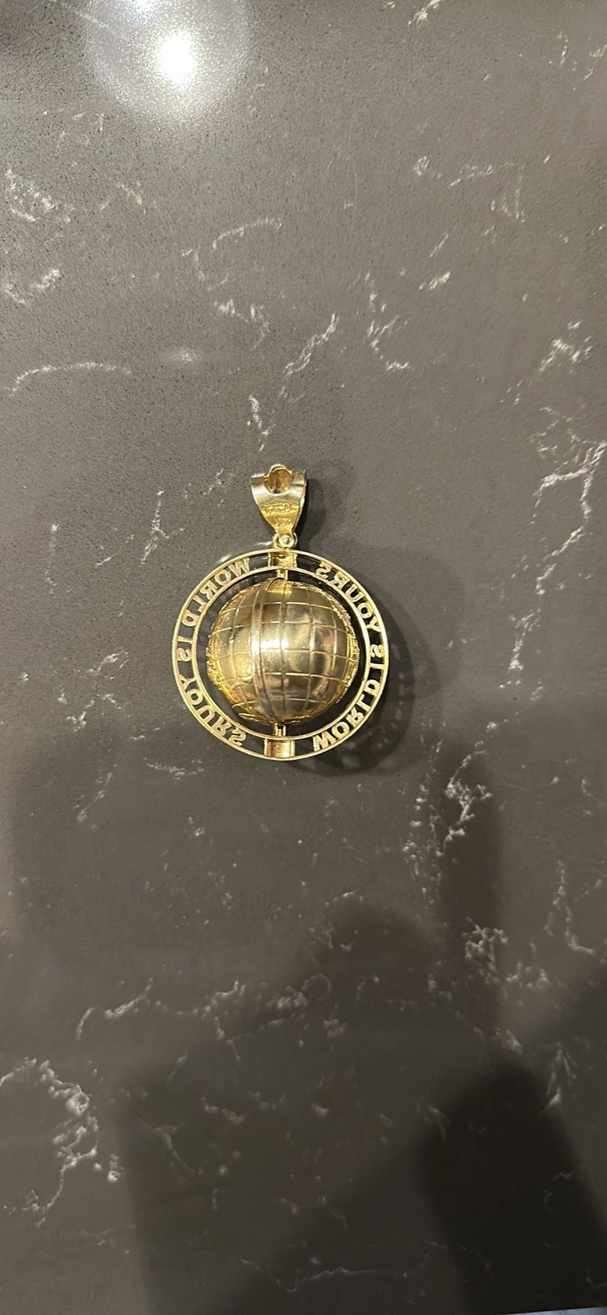 The World Is Yours Globe Pendant