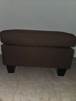 Brown ottoman