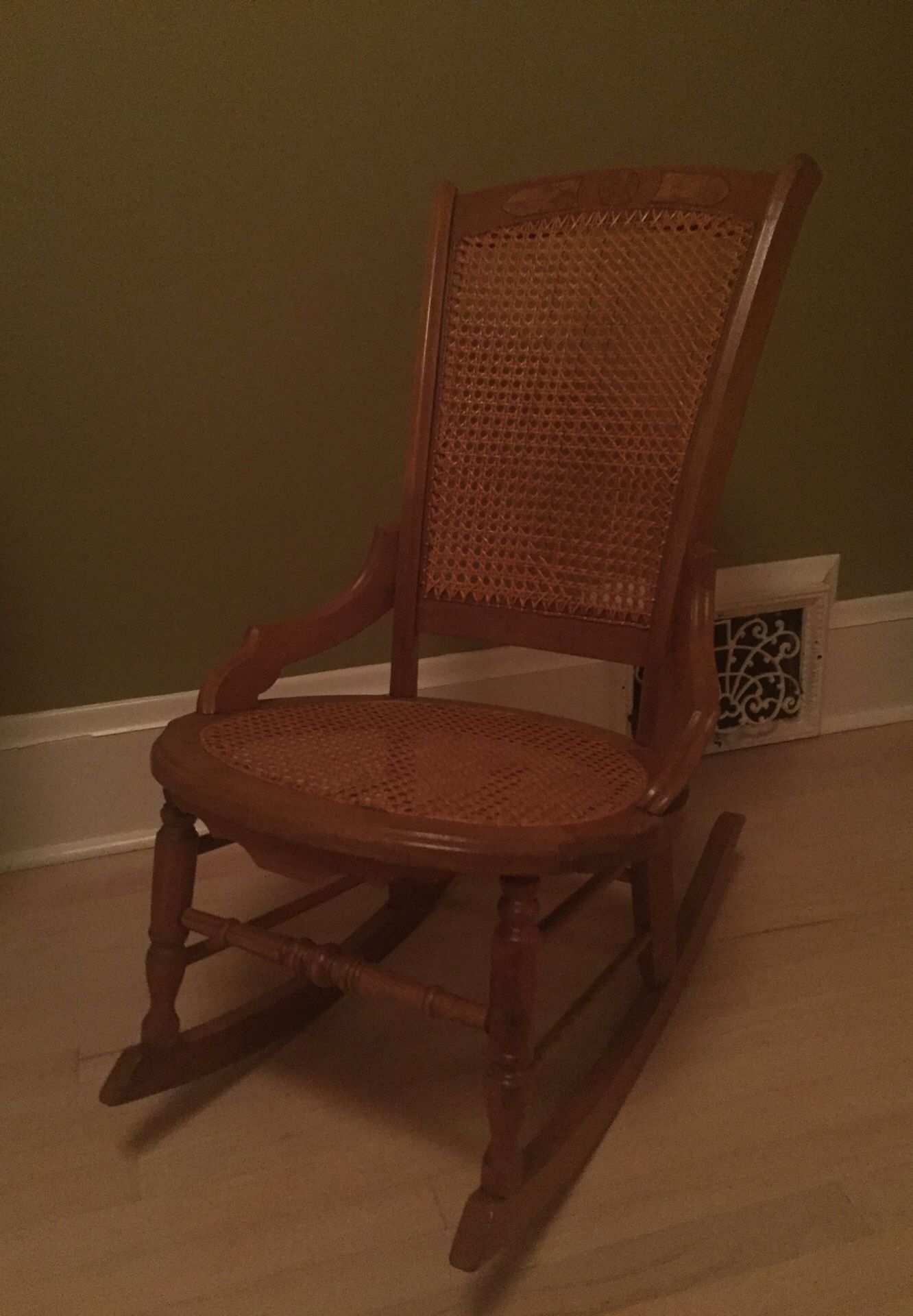 Antique rocking chair cane