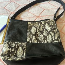 Snake Skin Leather Purse/ Bag