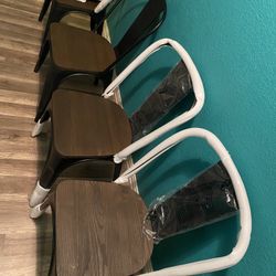 Set of 4 Carlisle High Back Wood Seat Dining