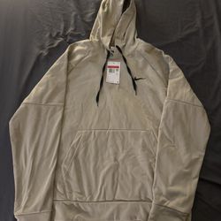 Nike Men Therma-FIT Long Sleeve Logo Fitness Pullover Desert Khaki DQ4834-251