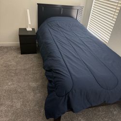 Twin XL  Bed Frame, Mattress, And Box Spring 