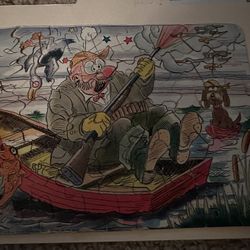 Antique hunter Puzzle 1933 Acron Paper Co. 