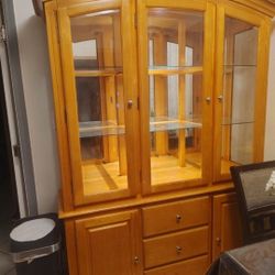 China Cabinet and Coffee Table both for 50$