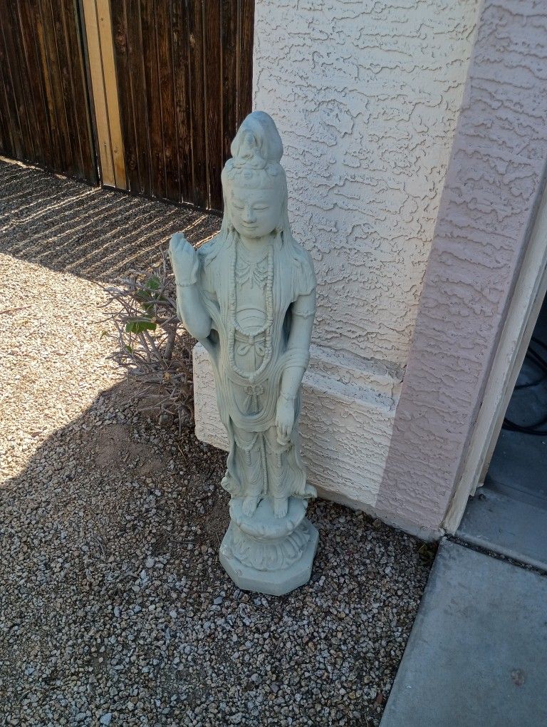 Tall Concrete Buddhist Statue