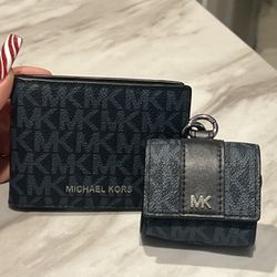 Michael Kors Wallet And AirPod Case 
