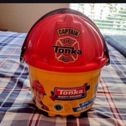 Tonka Mighty Builders  Fire Hat Bucket