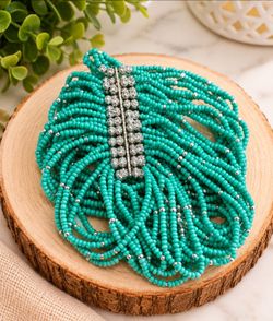 Turquoise beaded bracelet