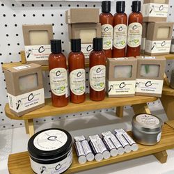 Assorted Organic Lotions, Soaps And Fragrance Oil