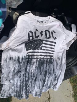 AC DC distress vintage Tees