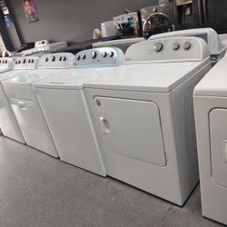 WHIRLPOOL WASHER AND DRYER SET AUTO SENSING DEEP WATER WASH RINSE OPTIONS 