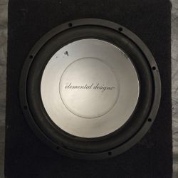 12 Inch Car Subwoofer Elemental Designs 500 Watt With 12 Inch Subwoofer Box