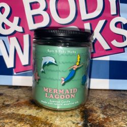 Bath & Body Works Mermaid Lagoon Single Wick Candle 