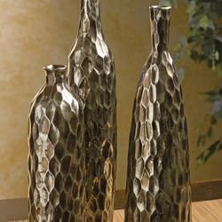 Mercer antique bevan ceramic vases set of 3