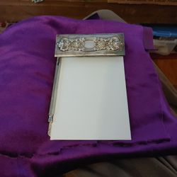 Silver Plate Note Pad